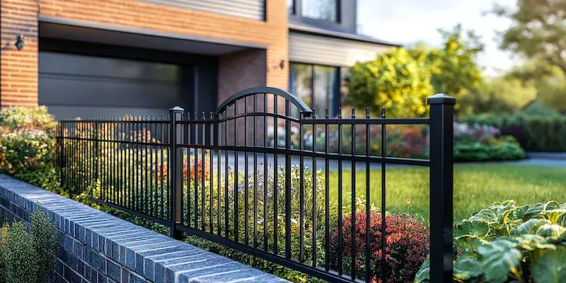 Moderne Metallzäune aus Polen